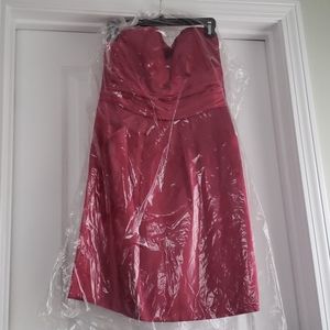 Strapless Magenta Dress